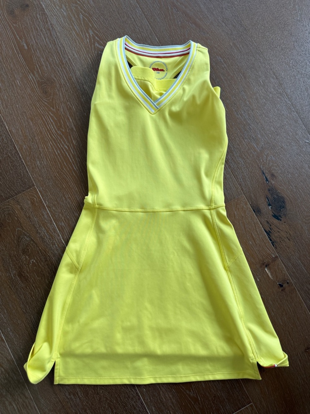 Wilson Bright Yellow V-Neck Girls' Casual Dress